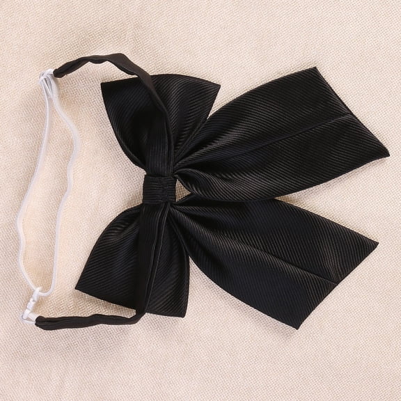 BESTYASH Pre Tied Black Bow Tie for Men with Adjustable Strap Formal Wedding Accessory