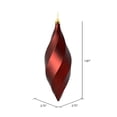 thumbnail image 3 of Vickerman M183165M 8 in. Burgundy Matte Swirl Finial Ornament  6 per Bag, 3 of 3