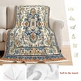 thumbnail image 5 of Boho Ethnic Rustic Blanket Soft Cozy Warm Throw Blanket for Couch, Plush Fuzzy Flannel Fleece Blankets for Sofa, American Southwest Antique Bed Blankets Lightweight Gifts for Women, 50"x60", 5 of 9