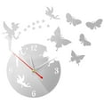 thumbnail image 1 of DIY Wall Hanging Clock Decal Murals 3D Patterns Wallpaper StickerAcrylic Digital Mirror Wall Sticker Wall Clock-Silver, 1 of 8