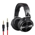 thumbnail image 2 of Auriculares Auriculares ajustables con cable 3.5 mm 6.35 mm Auriculares portátiles estéreo para teléfono portátil, Negro Inevent EL000346-01B, 2 of 7