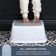 thumbnail image 2 of Toddler & Me Step Stool Potty Seat Training Aid with Anti-Slip Sure-Grip Steps, Holds up to 320 lbs for Kids & Adults, Grey, 2 of 4