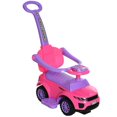 thumbnail image 1 of Aosom 3 In 1 Kid Ride on Push Car Stroller Sliding Walking Car with Horn Music Light Function Secure Bar Ride on Toy for Boy Girl Toddlers 1-3 Years Old Pink, 1 of 9