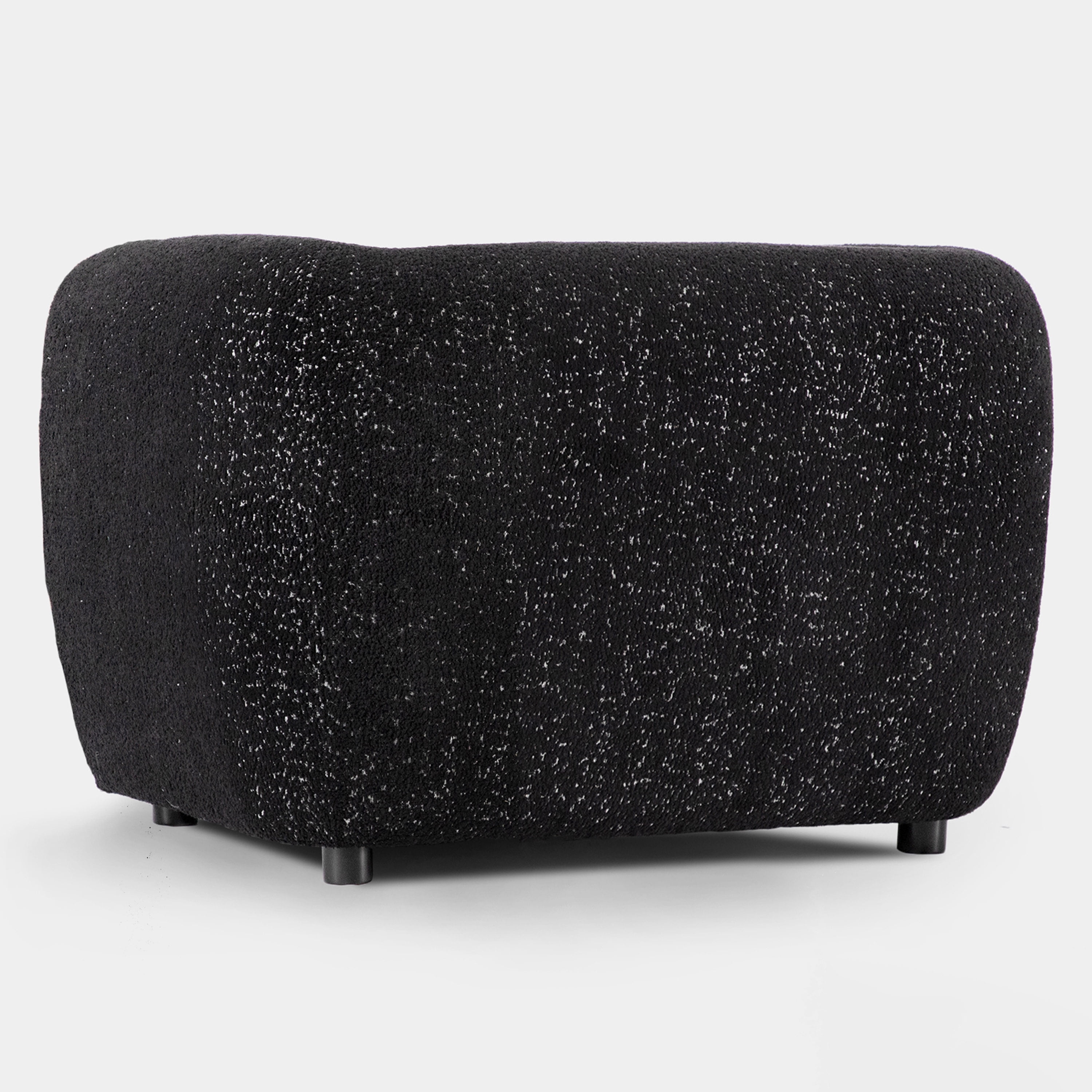 Furniture of America Nallia Tuxedo Indoor Boucle Fabric Armchairs & Accent Chairs, Black