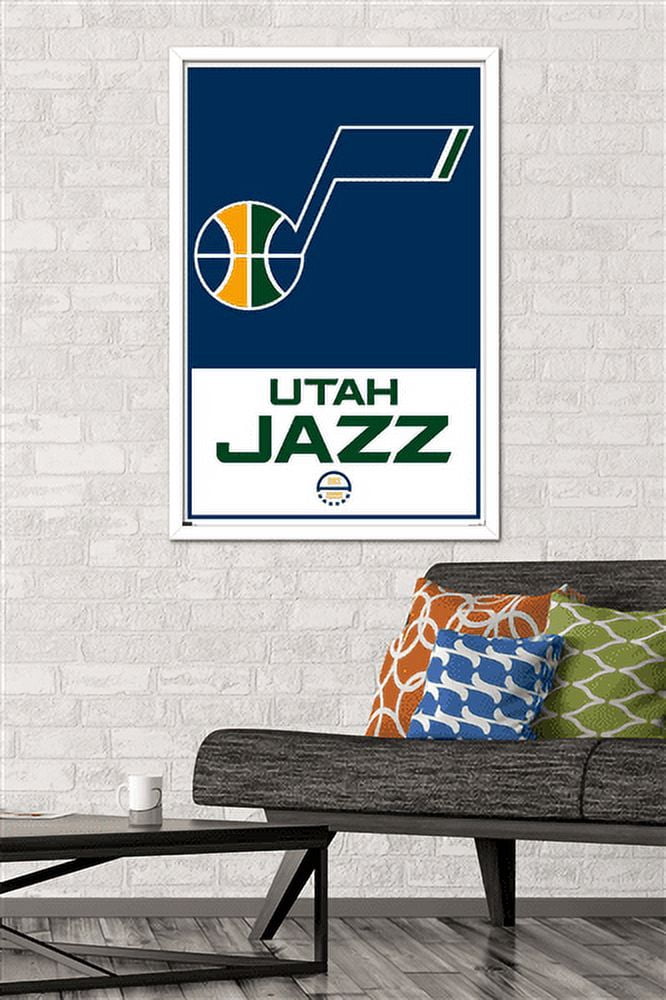 NBA Utah Jazz - Logo 21 Wall Poster, 22.375" x 34", Framed