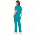 thumbnail image 7 of Scrubs Set for Women Nurse Uniform Jogger Suit Comfortable Medical Scrub Set V-Neck Top and Elastic Waist Pants with Pockets, Durable Fabric, 7 of 7