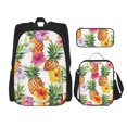thumbnail image 1 of Balery Hawaiian Pineappl Mochila escolar 3 en 1 para niños: mochila resistente con lonchera térmica y estuche para lápices. Mochila escolar para niños y niñas., 1 of 7