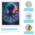 thumbnail image 3 of Diamond Art Kits for Adults, Giant Cosmic Octopus Fantasy Scene 5D Diamond Painting Kits for Adults Beginners, DIY Full Drill Diamond Painting, Gem Art and Crafts 12x16, 3 of 7