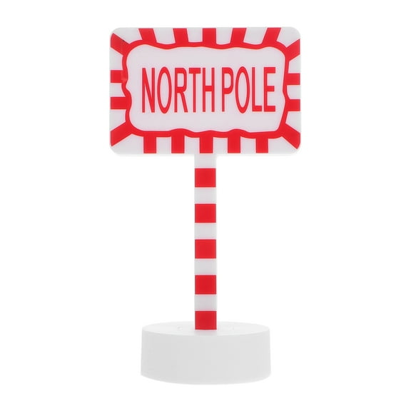 Christmas Led Street Lamp Night Light North Poles Sign Night Lamp For Toddlers And Kids Bedroom Holiday Party And Festive Decoration