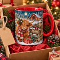 Personalized Highland Cow Winter Farmhouse Mug - Walmart.com