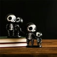 thumbnail image 4 of Resin Sugar Skull Couple Statue Miniatures Collectible Decorative Creative Home Office Table Accessories Gift Crafts Figurines, 4 of 9