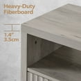 thumbnail image 5 of ARKANTOS Tall TV Stand for TVs up to 65", Wave Pattern Media Console with Storage, Light Gray Oak, 5 of 11