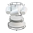 thumbnail image 1 of Vajilla Blanca de Porcelana 16 Piezas con Organizador de Metal, Incluye: Platos, Tazones y Tazas, Vajilla Familiar Moderna y Elegante con Caja de Regalo, 1 of 6