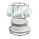 thumbnail image 1 of Vajilla Blanca de Porcelana 16 Piezas con Organizador de Metal, Incluye: Platos, Tazones y Tazas, Vajilla Familiar Moderna y Elegante con Caja de Regalo, 1 of 6