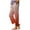 Red#1, variant on ShiShine Elastic Waist Pants for Women Casual Split Button Down Straight Leg Pant Comfy Trousers with Pocket