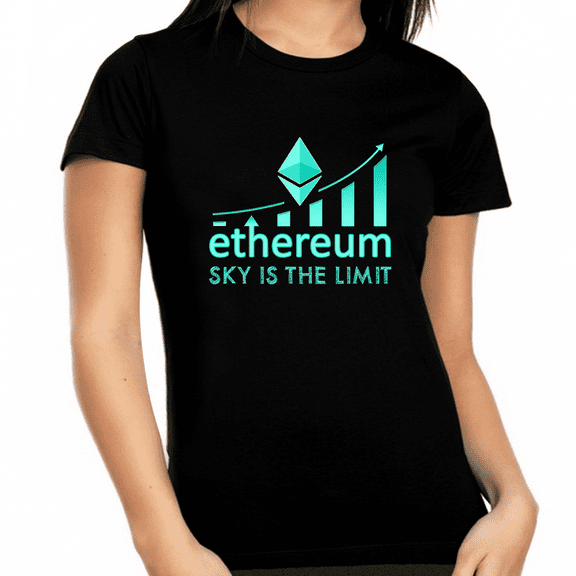 Crypto Shirts for Women Plus Size Ethereum Crypto Currency Ethereum Shirt Blockchain Ethereum Shirt