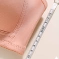 thumbnail image 5 of Hduncf Daisy Bras for Older Women Front Closure Bra Full Coverage Comfortable Bras No Underwire Breathable Plus Size Bra Pink 48, 5 of 8