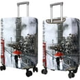 thumbnail image 2 of Travel Luggage Cover Suitcase Protector Fits 18-32 Inch Luggage Wheel Covers Patterned Travel Related Items Flower Luggage Protector Elastic Luggage Anti-scratch Suitcase Cover XL, 2 of 5