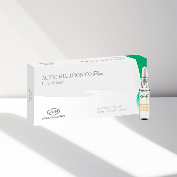 SOY ARMESSO | Ácido Hialurónico Plus | 10 ampollas de 2 ml - 1% de concentración | Suero Cosmético