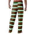 thumbnail image 7 of Zimjoy Green Pajama Pants Men Soft Elastic Waist Plaid Sleep Pant Casual Drawstring Warm Flannel Pajama Pants Comfy Loose Sleep Pant Christmas Sleep Bottoms with Pockets, Army Green L, 7 of 7