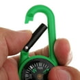 thumbnail image 4 of Colaxi 5xMini Compass Camping Hiking Carabiner Outdoor Guiding Keychains Green 5 Pcs, 4 of 10