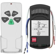 Universal Ceiling Fan Remote Control Kit with Light Dimmer, Replacement for Harbor Breeze Hampton Bay Hunter Litex Westinghouse Honeywell FAN-28R KUJCE9103 2AAZPFAN-53T FAN-11T FAN-53T UC7030T