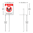 thumbnail image 6 of Eveokoki Please Take Shoes Off Yard Sign with Stake 8x12inch Rustproof Outdoor Aluminum Sign for Yard Garden Lawn Street Outdoor, 6 of 6