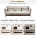 thumbnail image 3 of Euroco 78" Upholstered Sofa Modern 3-seater Sofa Couch with Tufted Design for Living Room, Grayish Beige, 3 of 3
