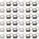 thumbnail image 4 of 150 piezas de herrajes para llaveros con aros, juego de herrajes para bolsos, pulseras, cintas de tela, relieves y otras manualidades de 25 mm, 4 of 8