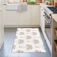 thumbnail image 3 of 2x3 Ft Entryway Area Rug, Beige Palm Trees Kitchen Rug Runner Washable Floor Mat, Tropical Summer Beach Botanical Non Slip Indoor Door Mat Throw Carpet for Bathroom Living Room Bedroom, 3 of 8