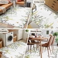 thumbnail image 5 of Eucalyptus Area Rugs 3'x5', Washable Small Throw Rugs for Living Room Bedroom, Sage Green Botanical Weeping Leaf Indoor Outdoor Rug Non-Slip Low Pile Carpet Runner Reversible Floor Mats, 5 of 8