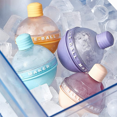 thumbnail image 5 of 4 piezas bombilla bola de hielo bandeja de hielo molde para cubitos de hielo tipo bombilla [azul cielo], 5 of 5