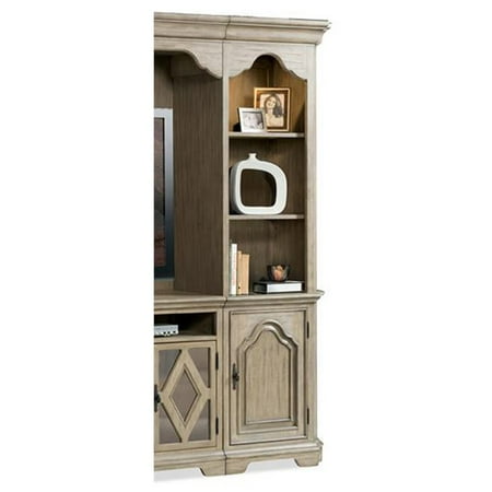 Riverside Furniture Corinne 3 Shelf Wood Right Audio Pier In Sun