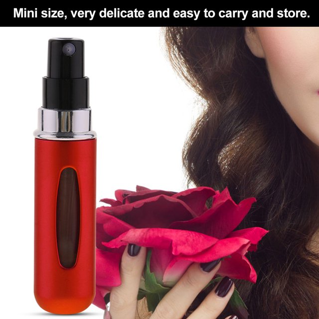 Botella de perfume botella de perfume de viaje 5 ml Mini botella de spray de perfume de viaje atomizador de perfume recargable portátil rojo ANGGREK Otros