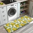 thumbnail image 3 of Yellow Lemon Fruit Clusters White Pattern Kitchen Rug Mat,Kitchen Runner Rugs Non Skid Washable,Decorative Kitchen Floor Mats for Kitchen,Sink,Laundry,17"x47.2", 3 of 7