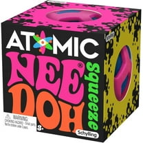 Nee Doh Atomic Squeeze Ball, Novelty Fidget Toy, Multiple Colors, Children Ages 3 