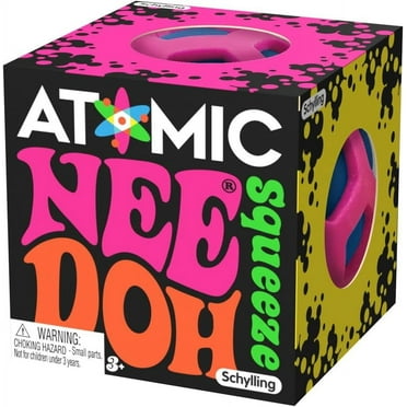 Nee Doh Atomic Squeeze Ball, Novelty Fidget Toy, Multiple Colors, Children Ages 3 