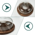 thumbnail image 3 of 9.1 Inch Glass Cake Dome Clear Round Display Cover Lid Transparent Cake Stand Topper Versatile Serving Dish for Birthday Wedding, 3 of 5