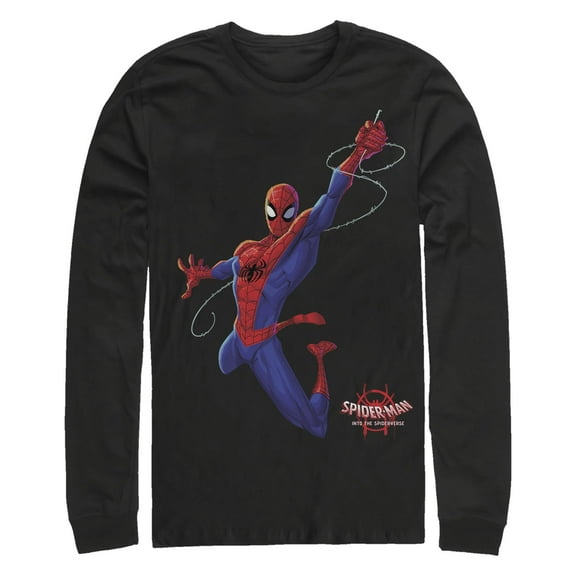 Men's Marvel Spider-Man Spiderverse Classic Swing Long Sleeve Shirt