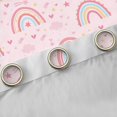 thumbnail image 4 of Manfei Cute Rainbow Blackout Curtains Set of 2 (52x84 Each),Loves Stars Print Window Curtains,Pink Fairy Tale Curtains and Drapes For Girls Kids,Super Cozy Room Decor, 4 of 6