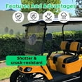 thumbnail image 4 of KOJEM 2014+ EZGO TXT Windshield Impact Resistant Folding Golf Cart Windscreen Tinted, 4 of 12