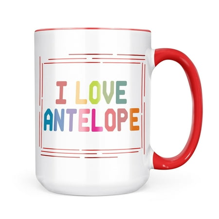 

Neonblond I Love Antelope Colorful Mug gift for Coffee Tea lovers