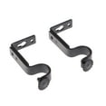thumbnail image 1 of MasteelfCA 2pcs 18-22mm Adjustable Curtain Holder Curtain Drapery Rod Bracket (Black), 1 of 7