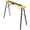 Yellow + Black + Steel, variant on Saw Horses 2 Pack, Folding Portable Work Horse with Fast Open Legs, Convenient Handle, Steel Sawhorse for Garage, Workshop, Fully Assembled, Yellow+Black, 275 lbs Capacity Each