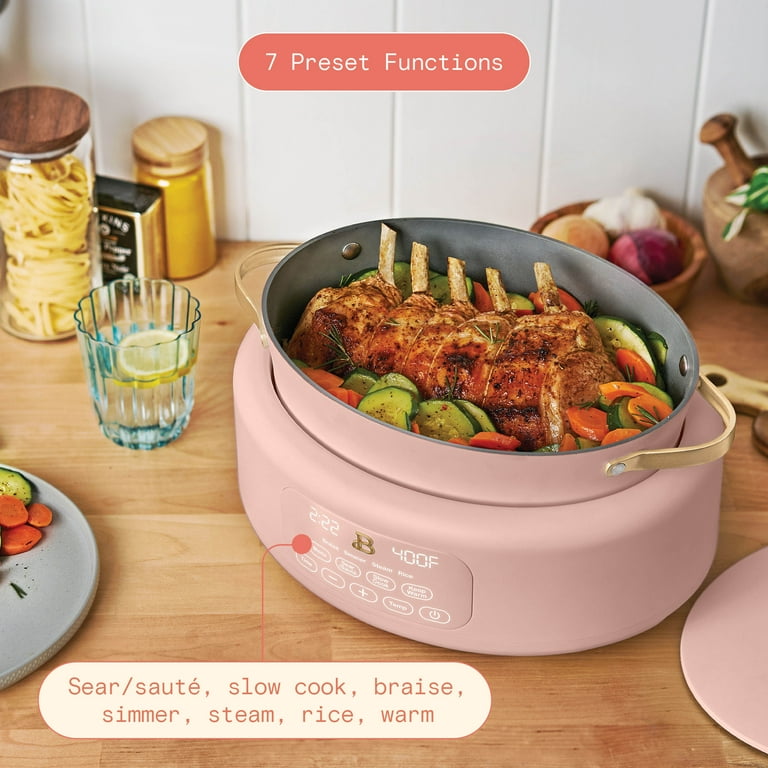 Beautiful 10 in 1, 6 Qt Electric Multi-Cooker, Rose by Drew