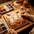 thumbnail image 3 of 2026 New Halloween Pearl Diamond Painting Art Kit,DIY 3D Pearl Bead Painting Kit Complete Craft Supplies for Adults Beginner,Cute Diamond Painting Crafts,Halloween Decor for Home Wall Decor, 3 of 3