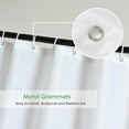 thumbnail image 5 of Fusion Short Shower Curtain Liner 72 x 66 Inch, White Water Repellent Weighted Fabric Shower Liner for Bathroom Hotel Spa, Odorless, Washable, 66 inch, 5 of 6