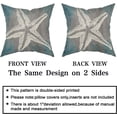 thumbnail image 5 of Vintage Starfish Pillow Cover 18x18 Inch Set of 2 Coastal Beachy Nautical Decorative Cotton Cushion Cover for Bedroom Living Room Sofa, 5 of 6