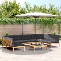vidaXL 6 Piece Patio Pallet Sofa Set with Cushions Solid Wood Acacia
