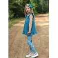 thumbnail image 4 of Millie Loves Lily Girls Teal & Mint Floral Garden Leggings Set, Big Girls, Size 5, 4-PCS, 4 of 4